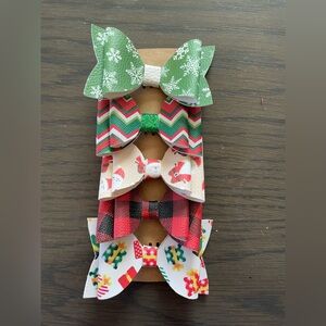 Festive Holiday Bow Set for Kids